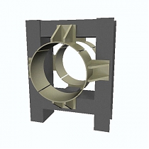 Опоры неподвижные лобовые четырехупорные усиленного типа Т7