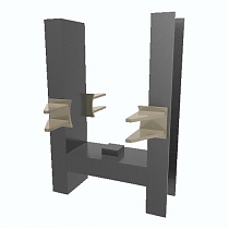 Опоры неподвижные лобовые двухупорные типа Т4