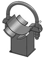 Опоры неподвижные хомутовые ОСТ 34-10-618-93